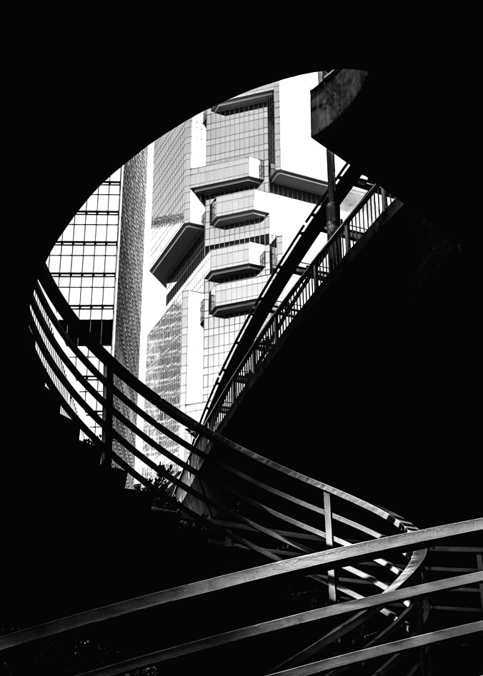 Modern commercial architectures B&W